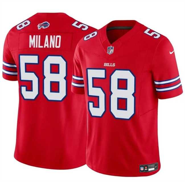 Men & Women & Youth Buffalo Bills #58 Matt Milano Red 2024 F.U.S.E. Vapor Untouchable Limited Stitched Football Jersey->buffalo bills->NFL Jersey
